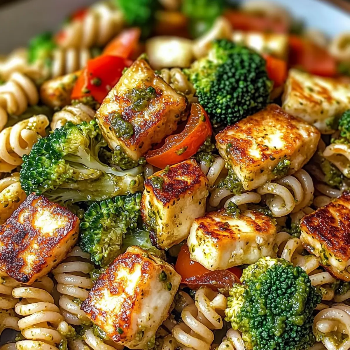 Colorful Halloumi Pasta Salad