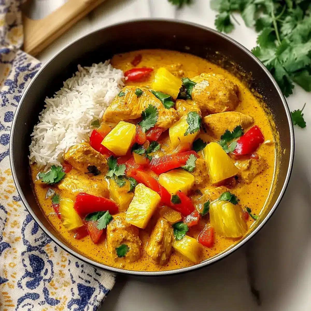Creamy Chicken Pineapple Curry