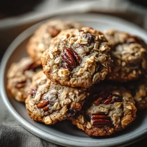 Pecan Pie Oatmeal Cookies