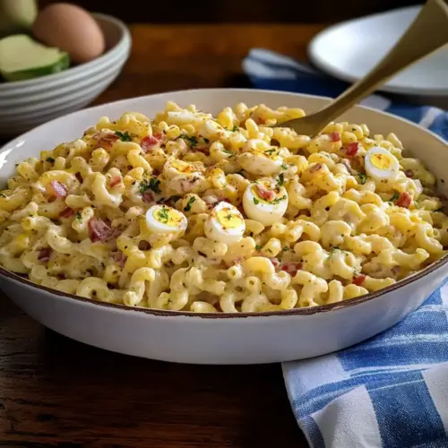 Deviled Egg Macaroni Salad
