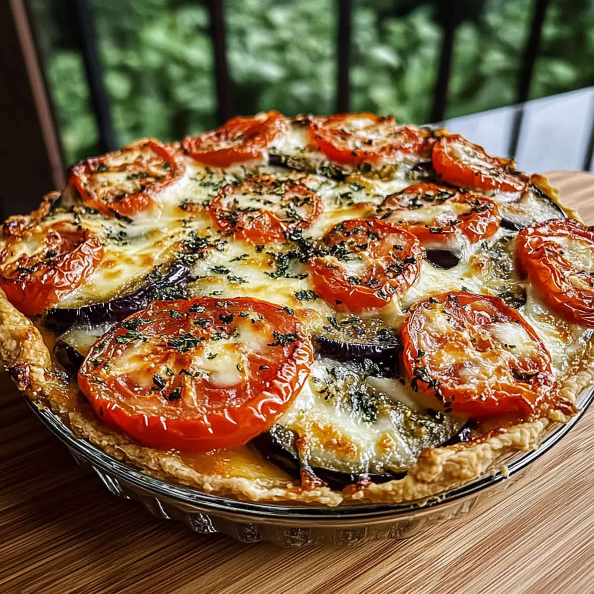 Summer Tomato and Eggplant Pie
