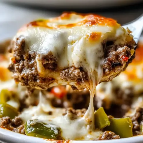 Low Carb Philly Cheesesteak Casserole