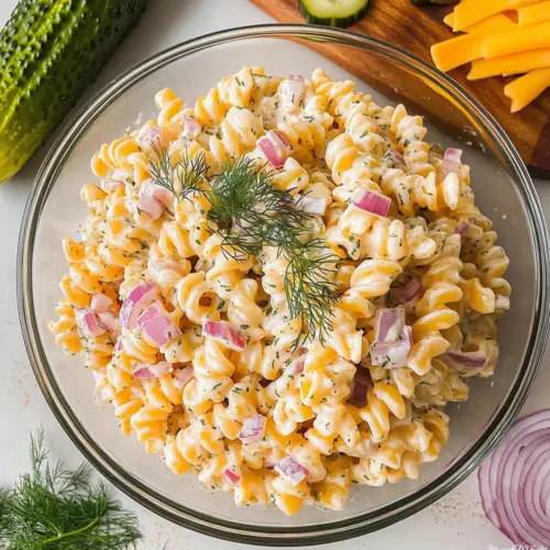 Dill Pickle Pasta Salad
