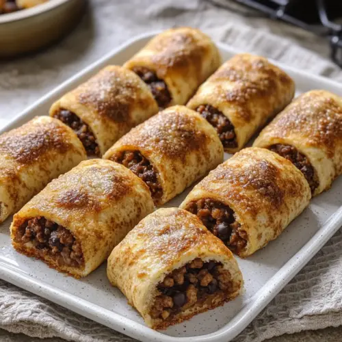 beef pizza roll ups