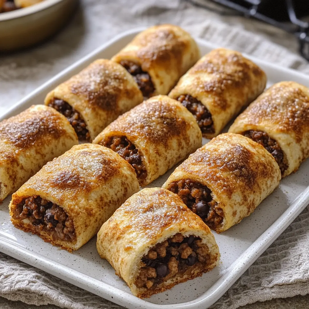 beef pizza roll ups