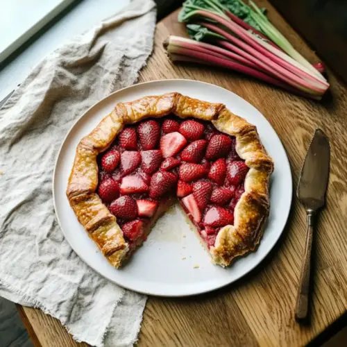 Strawberry Rhubarb Galette