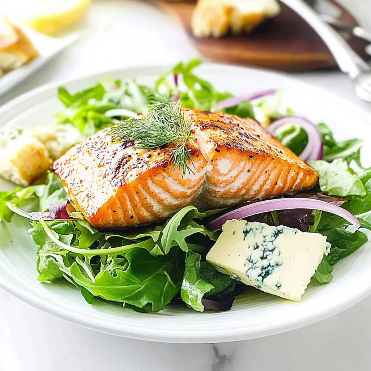 Salmon Blue Cheese Salad