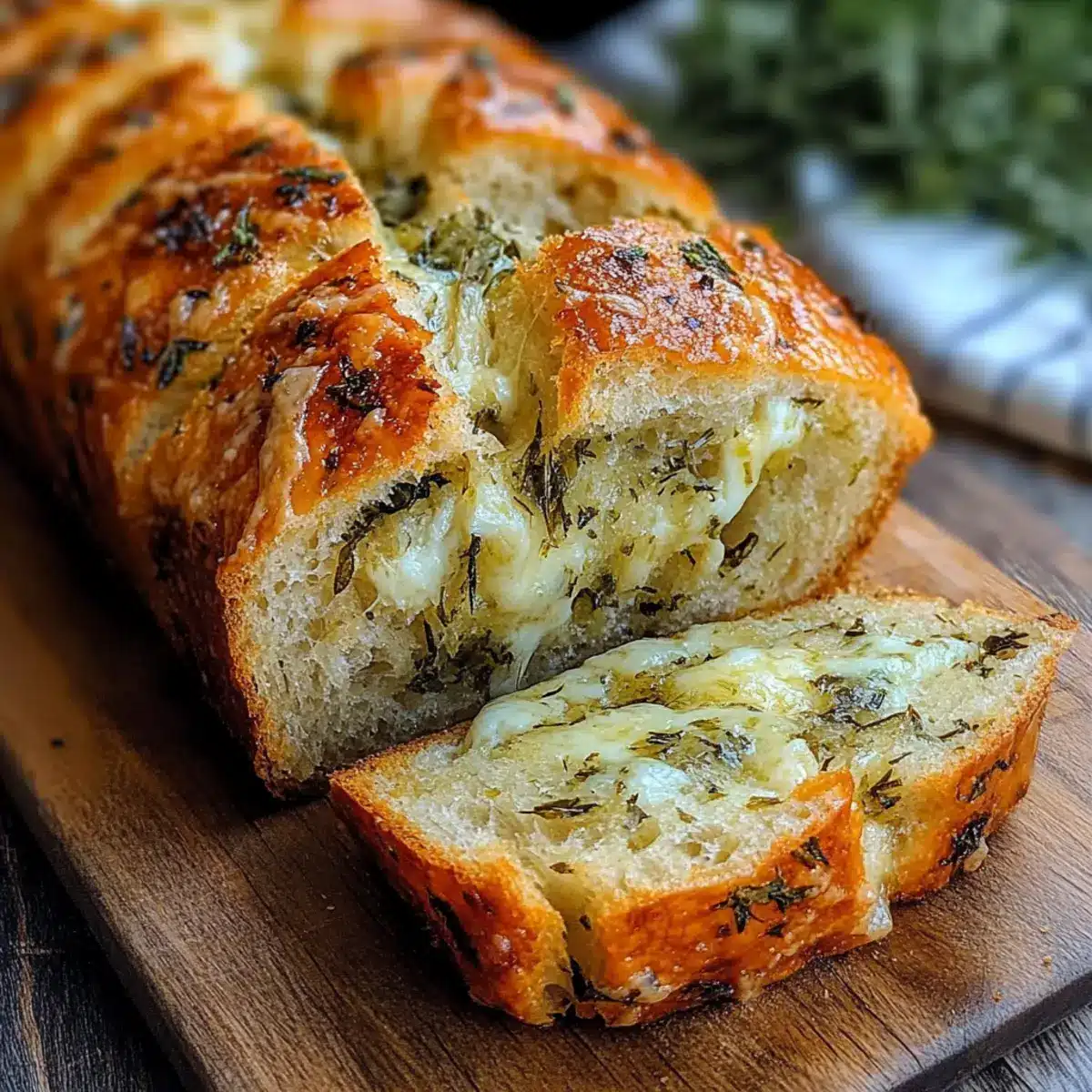 Ultimate Italian Herbs And Cheese Bread