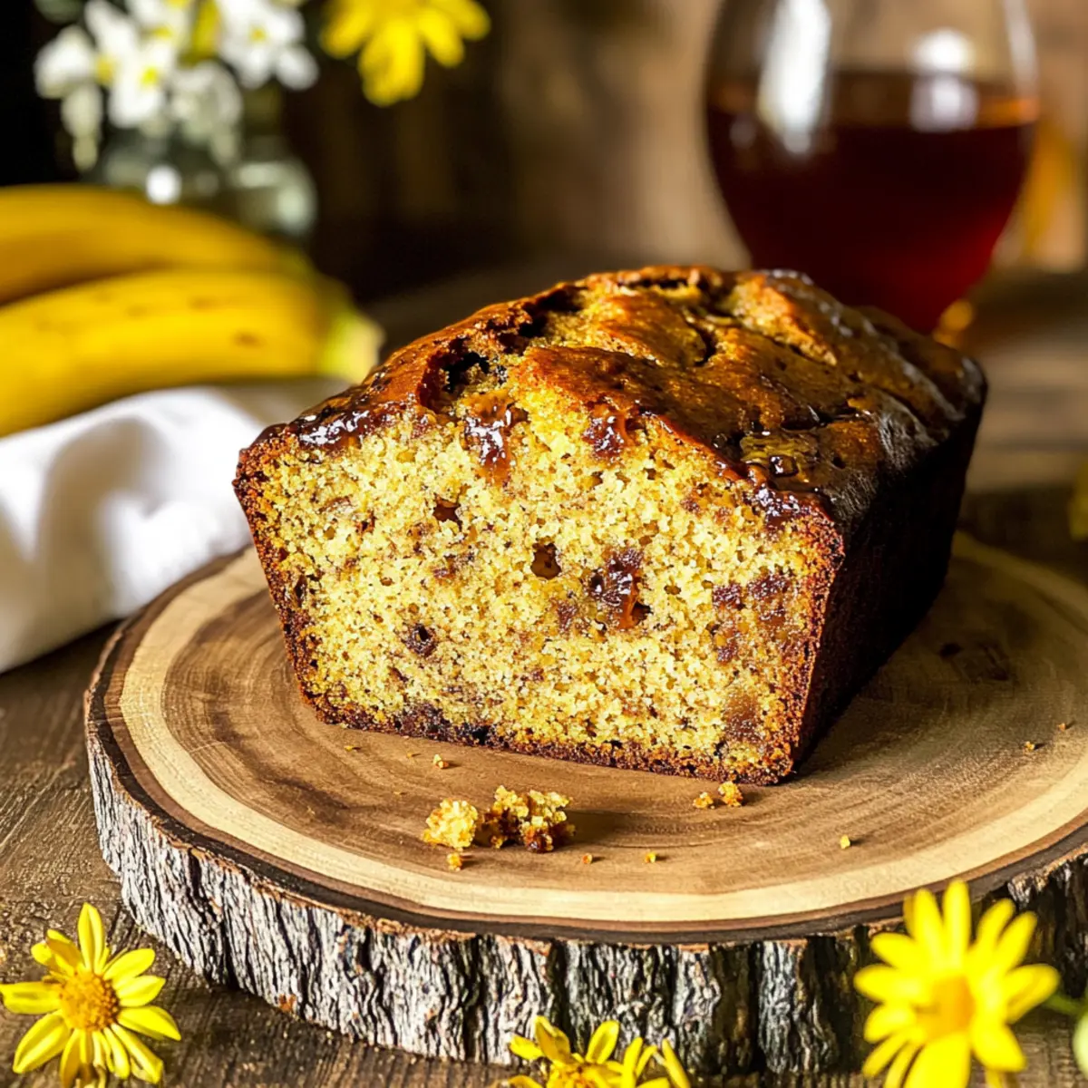 Maple-Bourbon Banana Bread