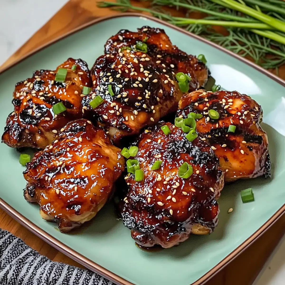 Crispy Japanese BBQ Chicken Thighs