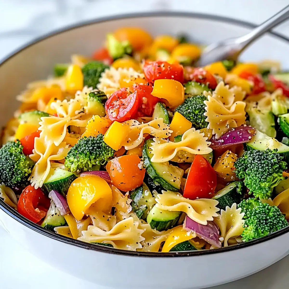 Delicious Healthy Veggie Pasta Salad