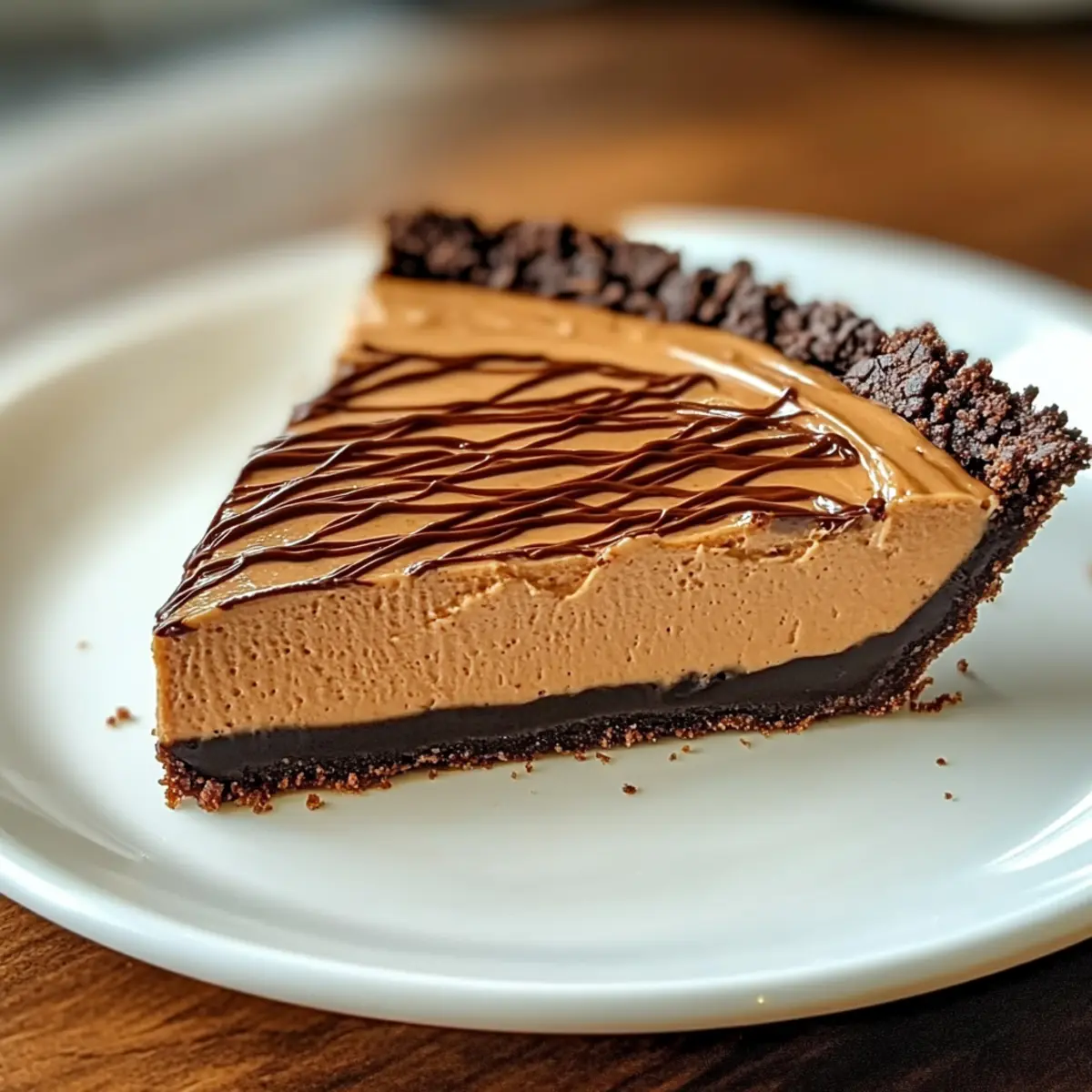 No-Bake Chocolate Peanut Butter Pie