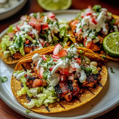 Grilled Spicy Mexican Chicken Tostadas