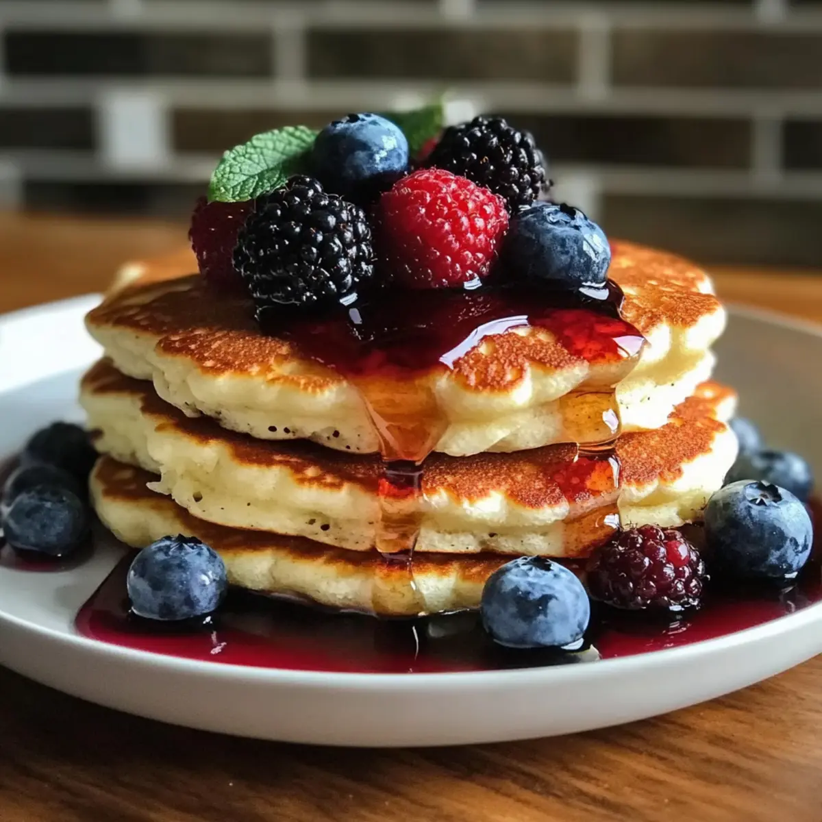 Fluffy Greek Yogurt Pancakes