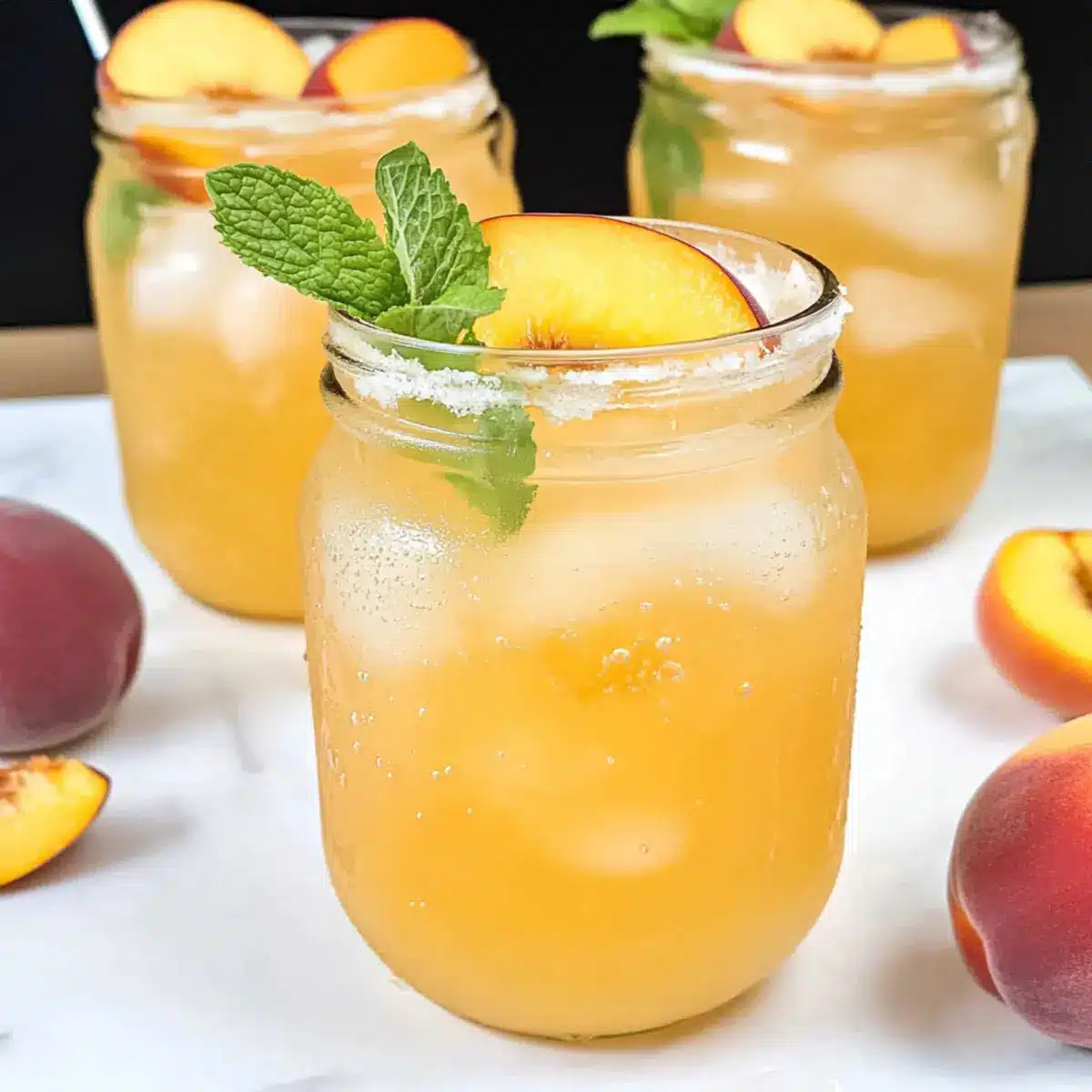 Homemade Peach Lemonade