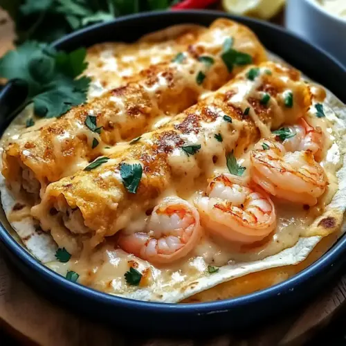 Crab Shrimp Queso Wraps