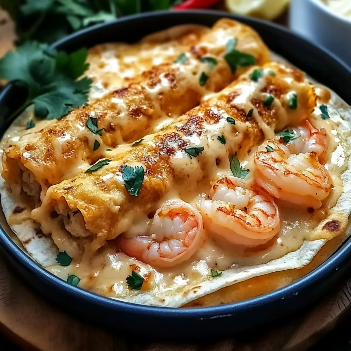 Crab Shrimp Queso Wraps