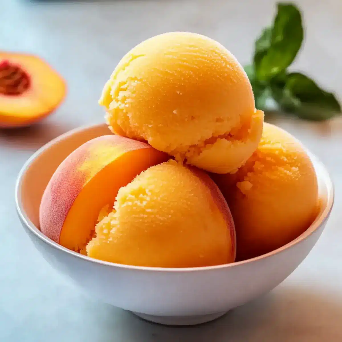 Perfect Peach Sorbet Recipe