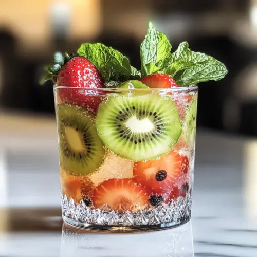 Kiwi & Strawberry Smash Mocktail