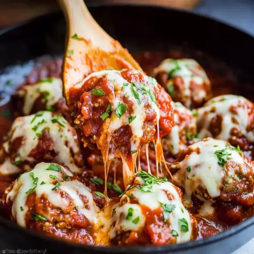 Juicy homemade meatballs