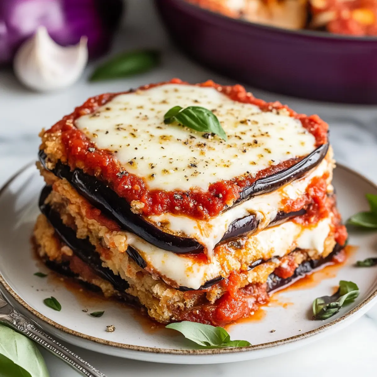 Easy Cheesy Eggplant Parmesan
